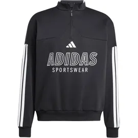 adidas House of Tiro Fleece 1/2-Zip Trainingsjacke Herren - schwa