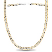 MagnetRX® Titan Magnetkette – Magnetische Halskette (Gold-Silber, 55 cm)