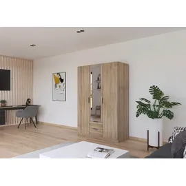 Rauch Drehtürenschrank Lagoa 136 x 197 x 54 cm Eiche Sonoma