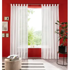 OTTO home Gardine OTTO HOME "XANA" Gr. 1, weiß, B:145cm H:145cm, Voile, Polyester, Gardinen, Gardine, Bestseller, einfarbig, 1 Schal, pflegeleicht, preiswert