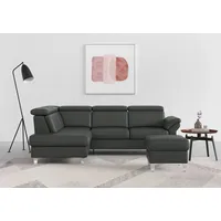 sit&more Ecksofa Arngast L-Form, inklusive Kopfteilverstellung und Federkern grau
