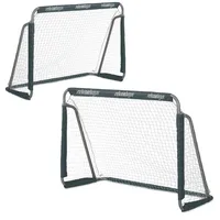 Relaxdays Graue Fußballtore im 2er Set Weiß,Grau