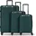 Redolz Essentials 18 Koffer-Set 3-tlg. polycarbonat/metallic-green shiny