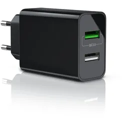 Aplic USB-Ladegerät 3000 mA, 2-Port, 30W, Quick Charge 3.0 (QC 3.0) Schnelladefunktion