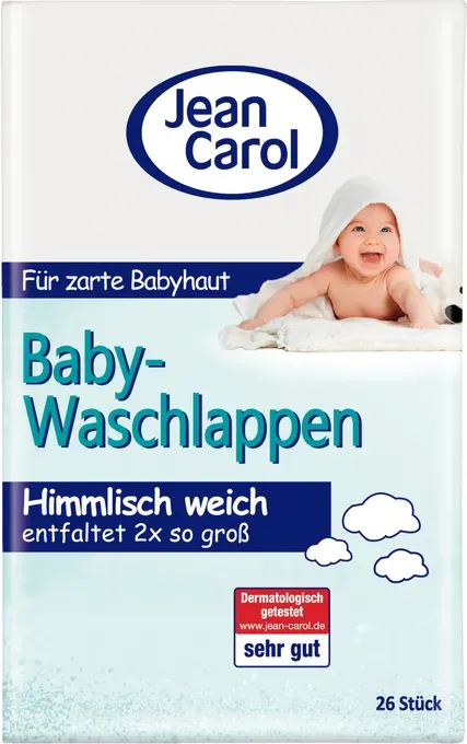 Jean Carol Baby-Gesichtstuch (Wolken- & Schaf-Design) 26 Stück