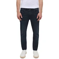 Mustang Oregon Slim fit Jeans in dunkelblau mit Used-Effekten-W28