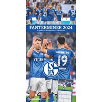 N NEUMANNVERLAGE Schalke 2024 Fanterminer - Fan-Kalender - Fußball-Kalender - 22x45 - Sport