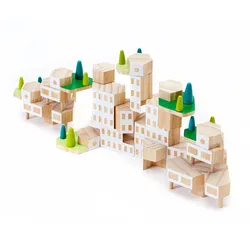 Areaware - Blockitecture, Spielzeug Holz-Architektur, Garden City