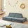 [en.casa] Kindersofa Norhulta 150 x 66 x 46 cm Cord grau