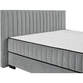 ed exciting design Boxbett ED EXCITING DESIGN "Nagol", grau (anthrazit), B:205cm L:214cm, 100% Polyester, Komplettbetten, mit Bettkasten, mit Wendematratze, erhältlich in verschiedenen Breiten