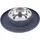 Dehner Hundenapf Clean Bowl, 350 ml, Ø 24 cm, Höhe 4 cm, Edelstahl/Silikon, dunkelgrau