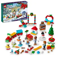 LEGO Friends 2023 Adventskalender 41758 Christmas Holiday Countdown Spielset, 24 tägliche Überraschungen zum Sammeln, darunter 2 Mini-Puppen und 8 Haustierfiguren