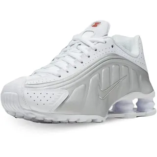 Shox R4 Damen White/Metallic Silver/Max Orange/White 44,5