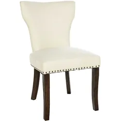 CLP Esszimmerstuhl Zadar Stoff creme/antik-dunkel