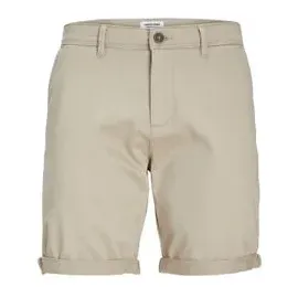 JACK & JONES Bowie Solid Chino Shorts Crockery XL