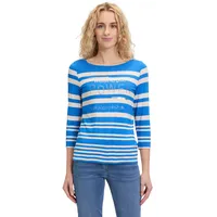 Betty Barclay Basic Shirt mit Strass Blau/Beige,36 | 36