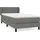 vidaXL Boxspringbett 100 x 200 cm Dunkelgrau