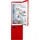 Amica KGCR 387 100 R Retro-Kühl-Gefrierkombination (244 l, 1810 mm hoch, Rot)