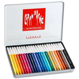 Caran d'Ache Malstifte, FIBRALO Aquarelle Filzstifte in Metallbox - 24 x)