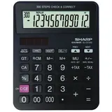 Sharp Taschenrechner »EL-CC12D« schwarz, 16.6x3x13.2 cm