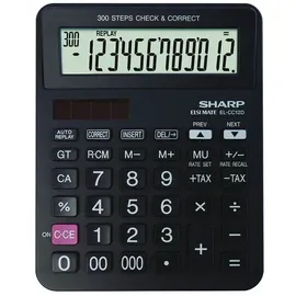 Sharp Taschenrechner »EL-CC12D« schwarz, 16.6x3x13.2 cm