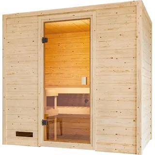 Karibu Innensauna Dorika inkl. Saunaofen 3,6kW integr. Steuerung