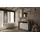 WELLTIME »Hamburg, Badezimmerset 2tlg. Breite 110 cm, Badmöbel, Waschtisch inkl.«, (Spar-Set, 2 St.), Waschbecken, Spiegelschrank mit LED Aufbauleuchte, Soft-Close-Funktion