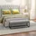 Homcom Sitzbank Leinenoptik Grau 120 x 44 x 45,5 cm