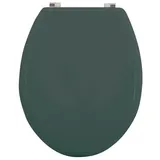 MSV WC Sitz Toilettendeckel MDF Holzkern Dunkelgrün