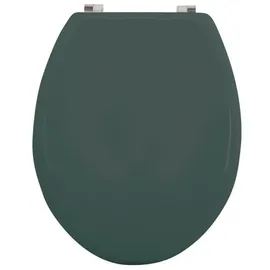 MSV WC Sitz Toilettendeckel MDF Holzkern Dunkelgrün