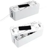 Hama Kabelbox Maxi Marmor-design