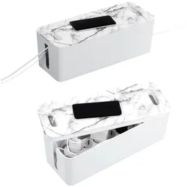 Hama Kabelbox Maxi Marmor-design