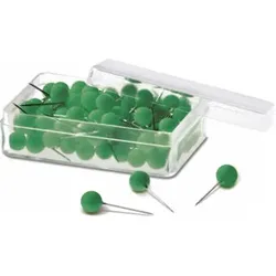 Magnetoplan Pin Nadeln Dose a. 100 Stück, grün
