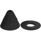 Wiederverwendbarer Silikon-kaffeefilter Für Kaffeemaschinen, Zubehör Für Zuhause Und Unterwegs, Schwarz