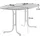 Sieger Boulevard-Klapptisch mit mecalit-Pro-Platte 140 x 90 x 72 cm weiß/marmordekor weiß oval