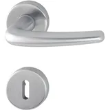 HOPPE Rosettengarnitur Edelstahl F69 grau