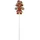 Figurendiscounter Figur Pfefferkuchen Frau Stecker 20,5 x 6 x 1 cm braun