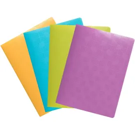 Exacompta 5890E 10x Sichtmappe A5, mittelfestes Recycling-PP, 30 Hüllen, Kollektion Pop'N Co - Farben sortiert