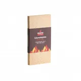 Testrut Schamotteplatte hitzebeständig bis 1250 Grad 250 x 124 x 20 mm Braun / Beige