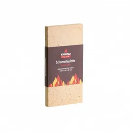 Testrut Schamotteplatte hitzebeständig bis 1250 Grad 250 x 124 x 20 mm Braun / Beige