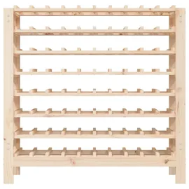 vidaXL Weinregal 109,5 x 30 x 107,5 cm Massivholz Kiefer Beige