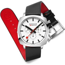 Mondaine Cushion MSL.41410.LBV.SET Edelstahl 41 mm