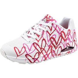 SKECHERS Uno - Spread the Love white/red/pink 37