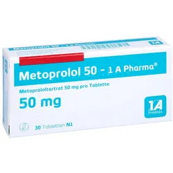 Metoprolol 50-1a Pharma Tabletten 30 St