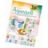 folia Aquarell Motivblock 20 St. 24 x 34 cm