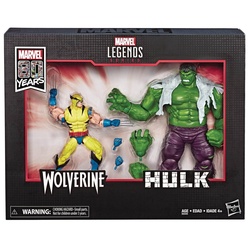 Hasbro Actionfigur MARVEL LEGENDS 80TH ANNIVERSARY WOLVERINE & HULK ACTIONFIGUREN SET