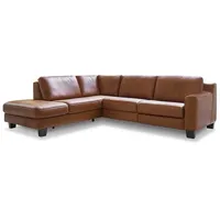 HUKLA Ecksofa Toulouse Leder Parkett