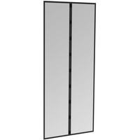 WINDHAGER Fliegengitter Magnetvorhang für Türen Basic, Magnet Fliegengitter Tür, Fliegenvorhang, 95 x 215cm, anthrazit,