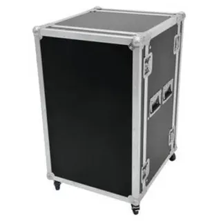 Omnitronic Rack Profi 19 Zoll Rack 15 HE Holz inkl. Griff, inkl. Rollen