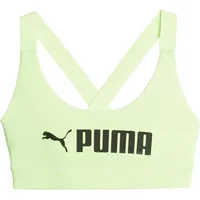 Puma Damen Top Mid Impact Fit Bra, speed GREEN-PUMA